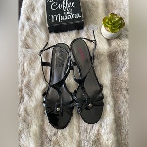 Connie strap sandal heel
